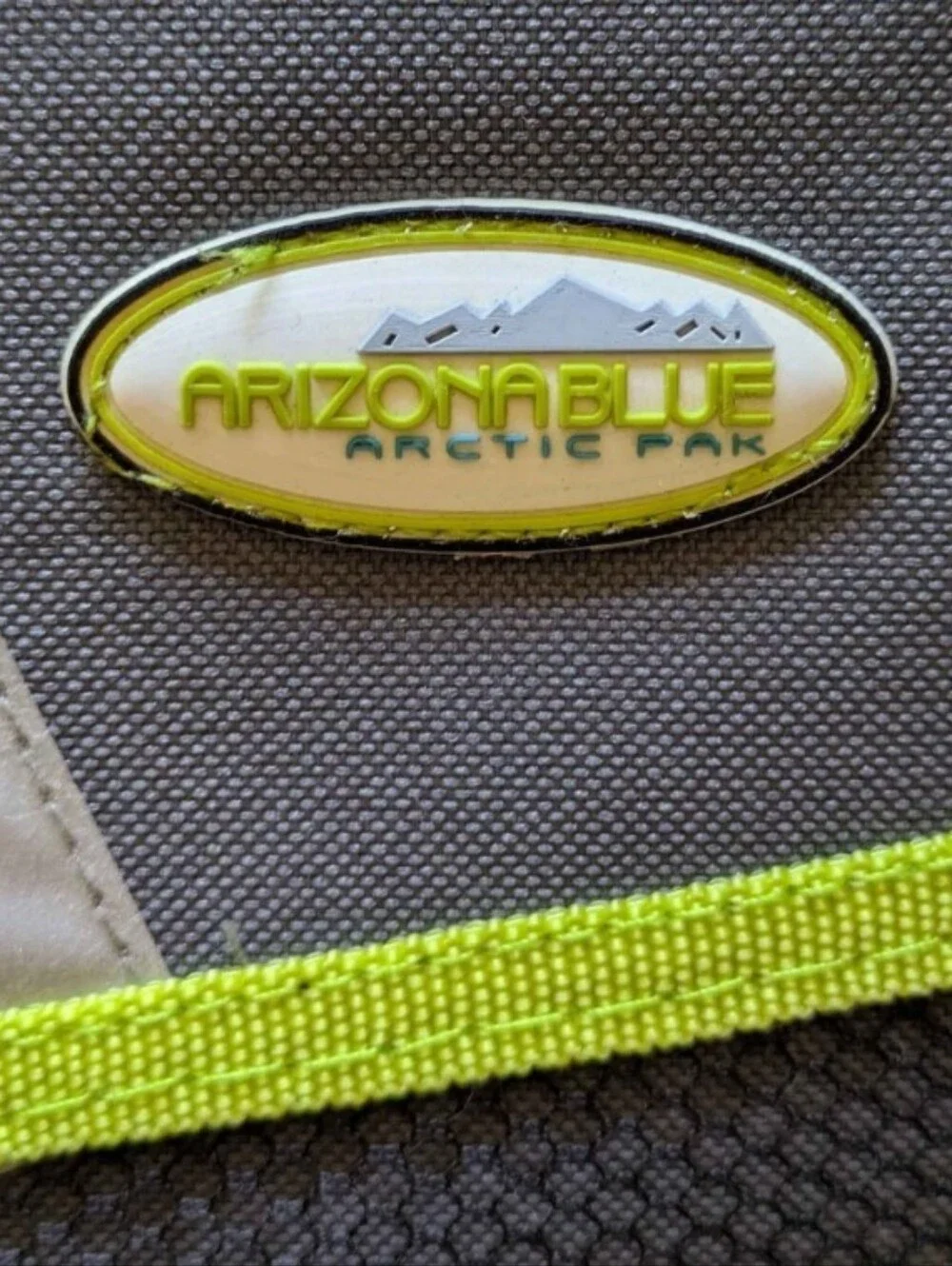 Arizona Blue Artic Pak Gray & Lime Insulated Cooler Bag Travel Luggage Bag